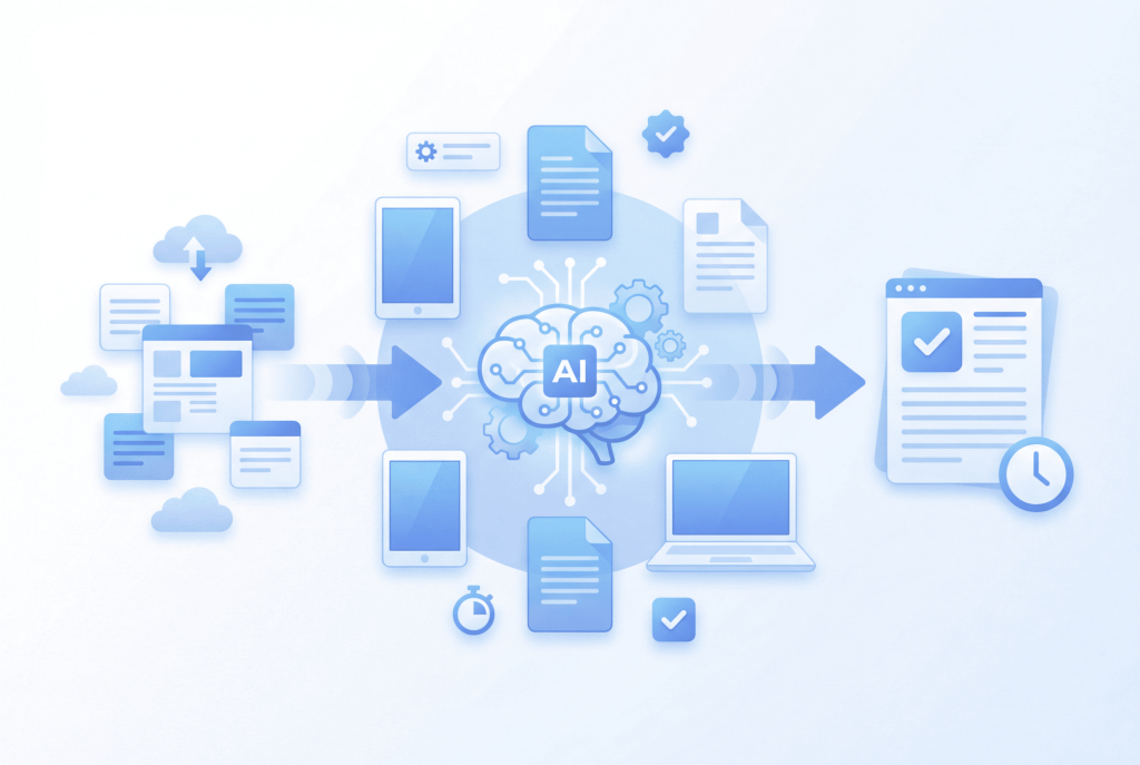 AI 블로그 자동화 개념 설명 이미지 | DW Lifelog