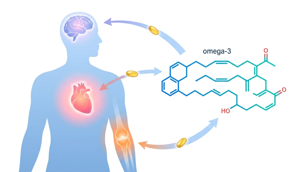 오메가3 효능 개념 설명 이미지 | DW Lifelog