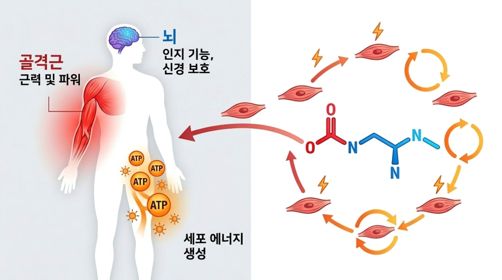 크레아틴 효능 개념 설명 이미지 | DW Lifelog