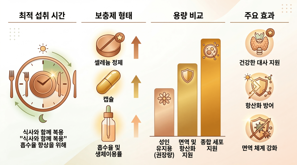 셀레늄 효과 활용 가이드 이미지 | DW Lifelog