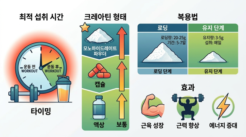 크레아틴 효능 활용 가이드 이미지 | DW Lifelog