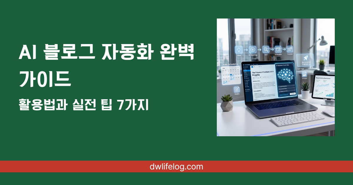 AI 블로그 자동화 관련 정보 총정리 | DW Lifelog
