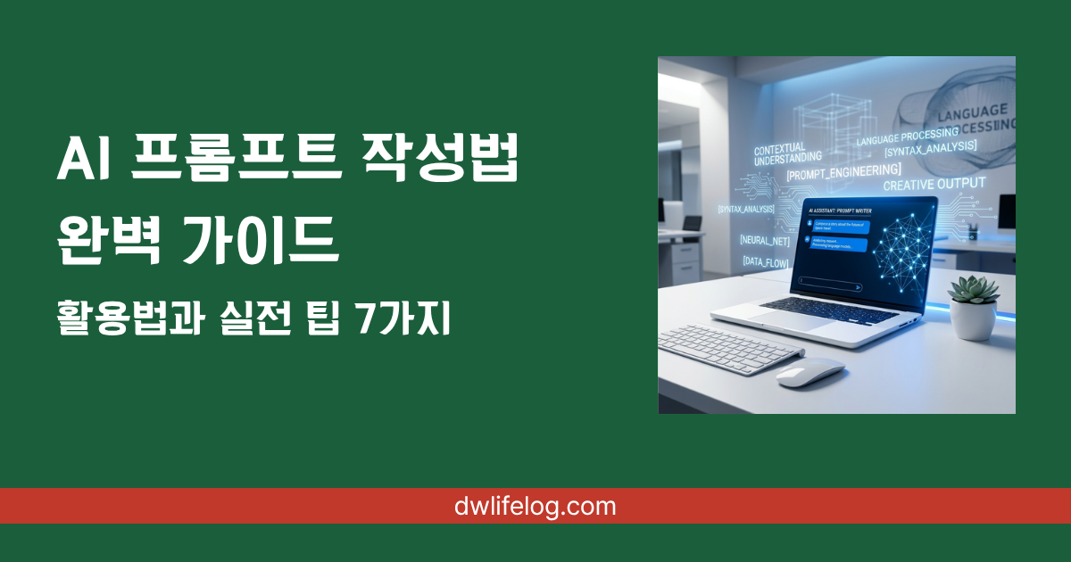 AI 프롬프트 작성법 관련 정보 총정리 | DW Lifelog