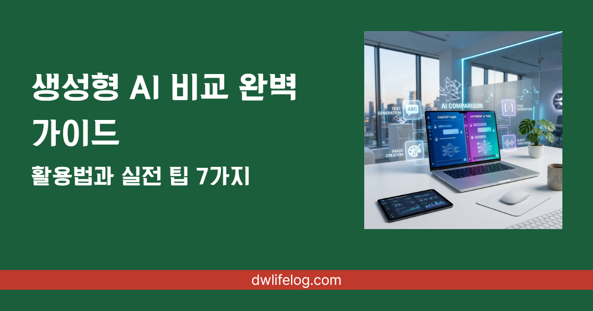 생성형 AI 비교 관련 정보 총정리 | DW Lifelog