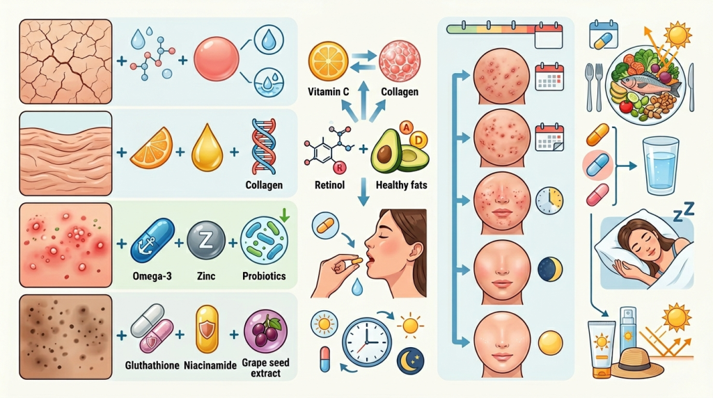 피부 영양제 추천 개념 설명 이미지 | DW Lifelog