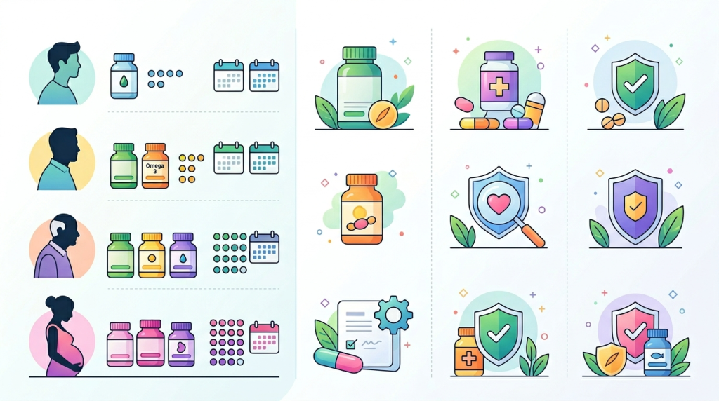 영양제 추천 활용 가이드 이미지 | DW Lifelog